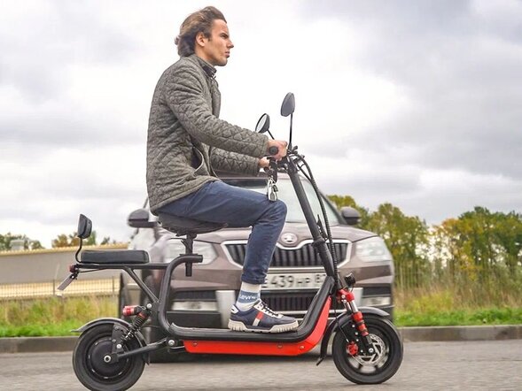 Электроскутер White Siberia MINI LIGHT 1200W